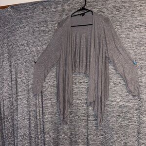 Torrid Charcoal Women's Draped Cardigan